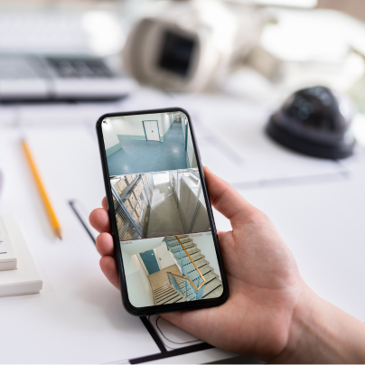 Bend security camera feed on cell phone